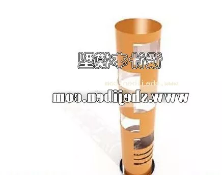 Five Square Lamp Shade, Modern Pendant Lamp 3d model