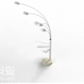 Floor Lamp Stylized Multiple Bulbs 3d model