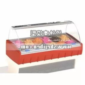 Market Food Counter Cabinet 3d model