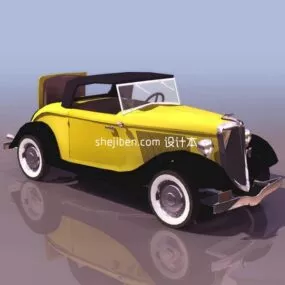 Ford V8 Classic Car 3d model
