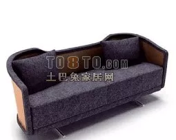 Boutique Sofa With Pillows 3d model