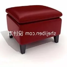 Sofa Stool Leather Finished 3d model