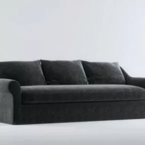 Three Person Sofa Leather 3d model