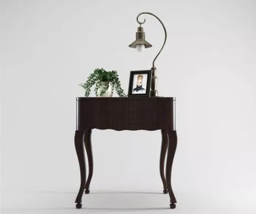 American Bedside Table 3d model American Bedside Table 3d model
