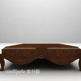 European Antique Coffee Table 3d model