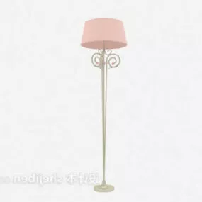 European Iron Floor Lamp 3d model