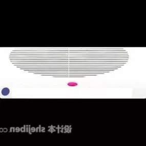 Air Conditioning White Color 3d model
