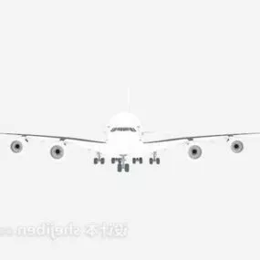 White Airplane V1 3d model