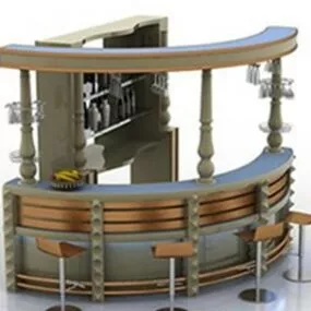 Curved Bar 3d model