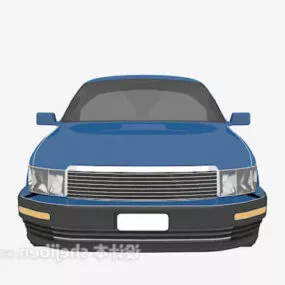Blue Antique Car Vehicle 3d model