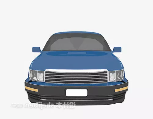 White Gt Sport Car 3d model