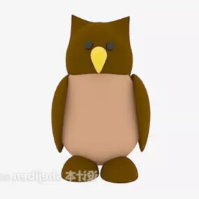 Stuffed Toy Owl 3d model