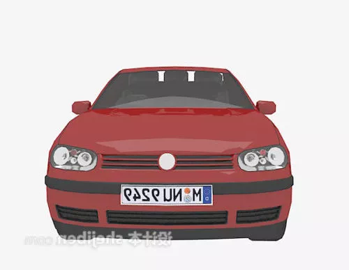 Red Sedan Car Vehicle V1 3d model Red Sedan Car Vehicle V1 3d model