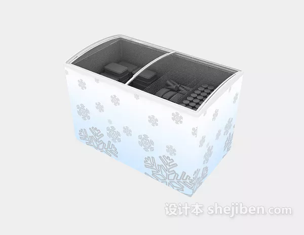 Supermarket Freezer Machine 3d model Supermarket Freezer Machine 3d model