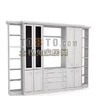 Furniture Cabinet Wall Mount 3d model