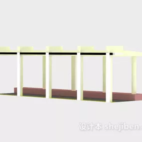 Gallery Lowpoly Building 3d model