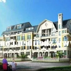 European Townhouse Building 3d model
