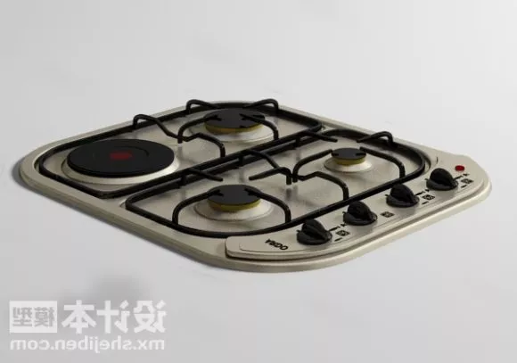 Gas Stove Top Unit 3d model Gas Stove Top Unit 3d model