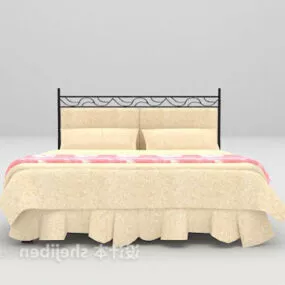 Girl Bed Iron Frame 3d model