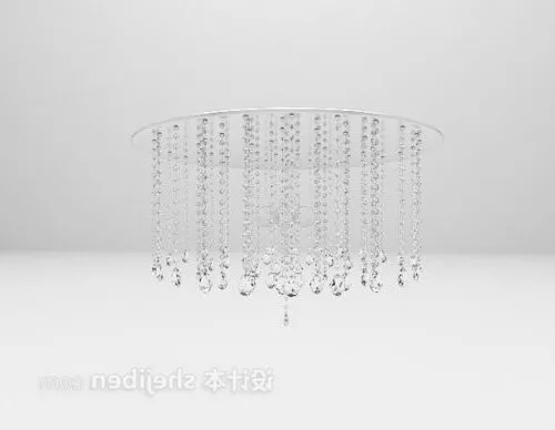 Glass Crystal Chandelier 3d model Glass Crystal Chandelier 3d model