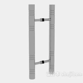 Glass Door Handle Stainless Steel 3d model