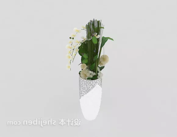 Terracotta Vase Line Pattern 3d model