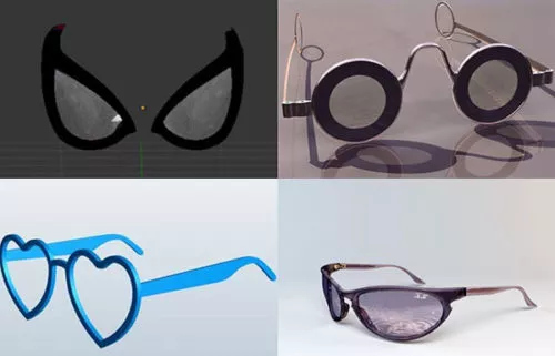 Glasses 3D Models Collection Free Download