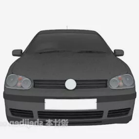 Lowpoly Black Sedan Car 3d model