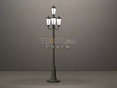 Pendant Lamp With Two Bulbs, Frame Covered 3d model