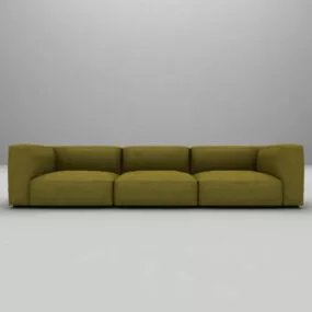Green Fabric Sofa 3d model