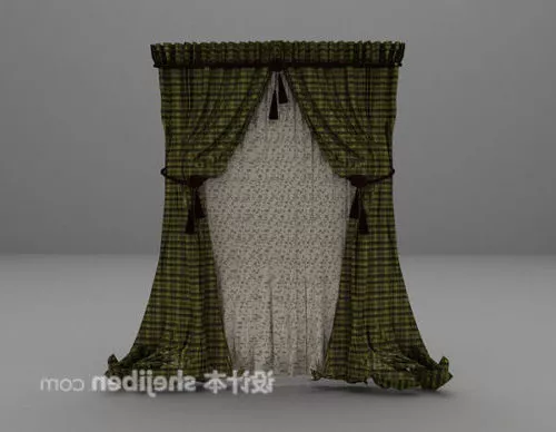 Colorful Curtain 3d model