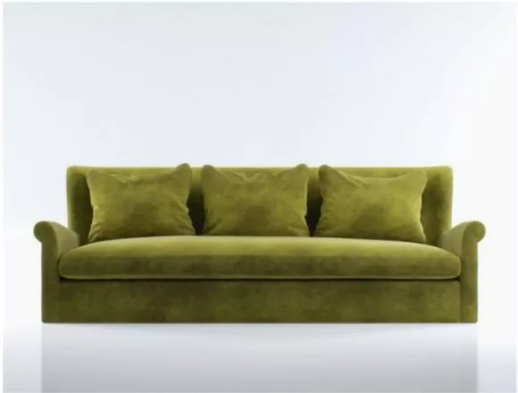 Green Sofa Fabric Textile 3d model Green Sofa Fabric Textile 3d model