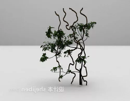 Green Wall Vine Plant 3d model Green Wall Vine Plant 3d model