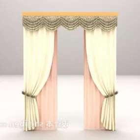 European Classic Curtain 3d model