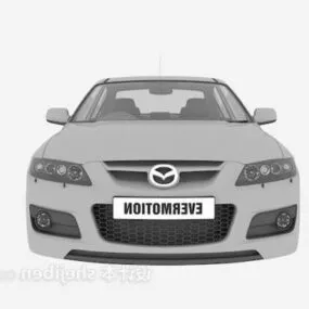 Grey Mazda Sedan Car 3d model