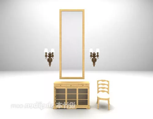 Oval Sconce Lamp 3d model