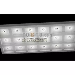 Ceiling Lamp Rectangular Shaped 3d model