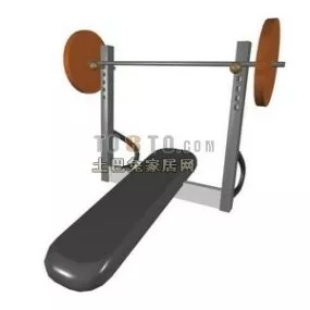 Barbell Bench Fitness Equipment 3d model