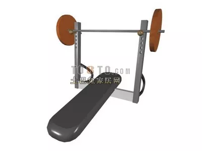 Round Bench Antique Style 3d model