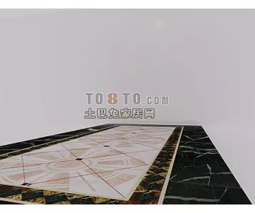 Rome Color Floor Tile 3d model