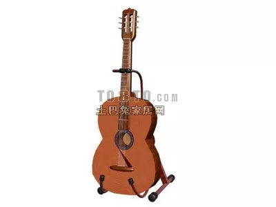 Classic Harp Music Instrument 3d model