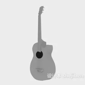 Lowpoly Guitar Instrument 3d model