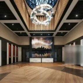 Big Shopping Mall Hall 3d model