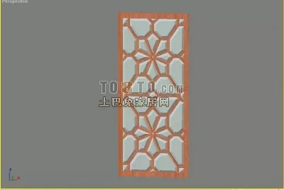 Ceiling Component Carved Plaster Corner Position 3d model