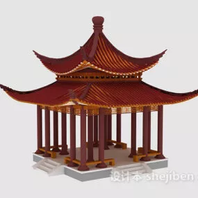 Chinese Gazebo 3d model
