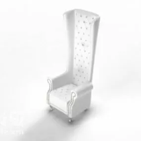Classic High Back Armchair V2 3d model
