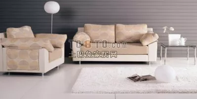 Sofa Flower Module Shape 3d model