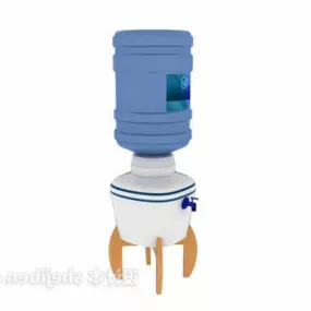 Water Bottle With Ceramic Holder 3d model