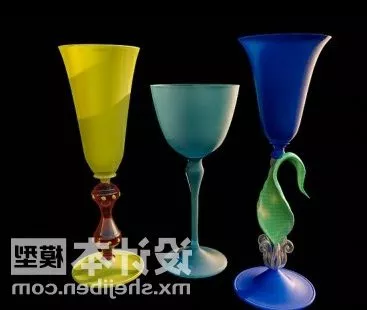 High Footed Wine Glass 3d model High Footed Wine Glass 3d model