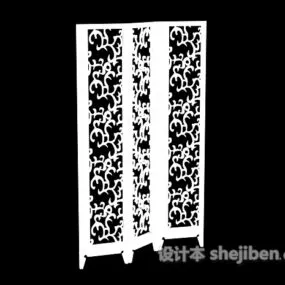 Screen Partition Cnc Style V1 3d model